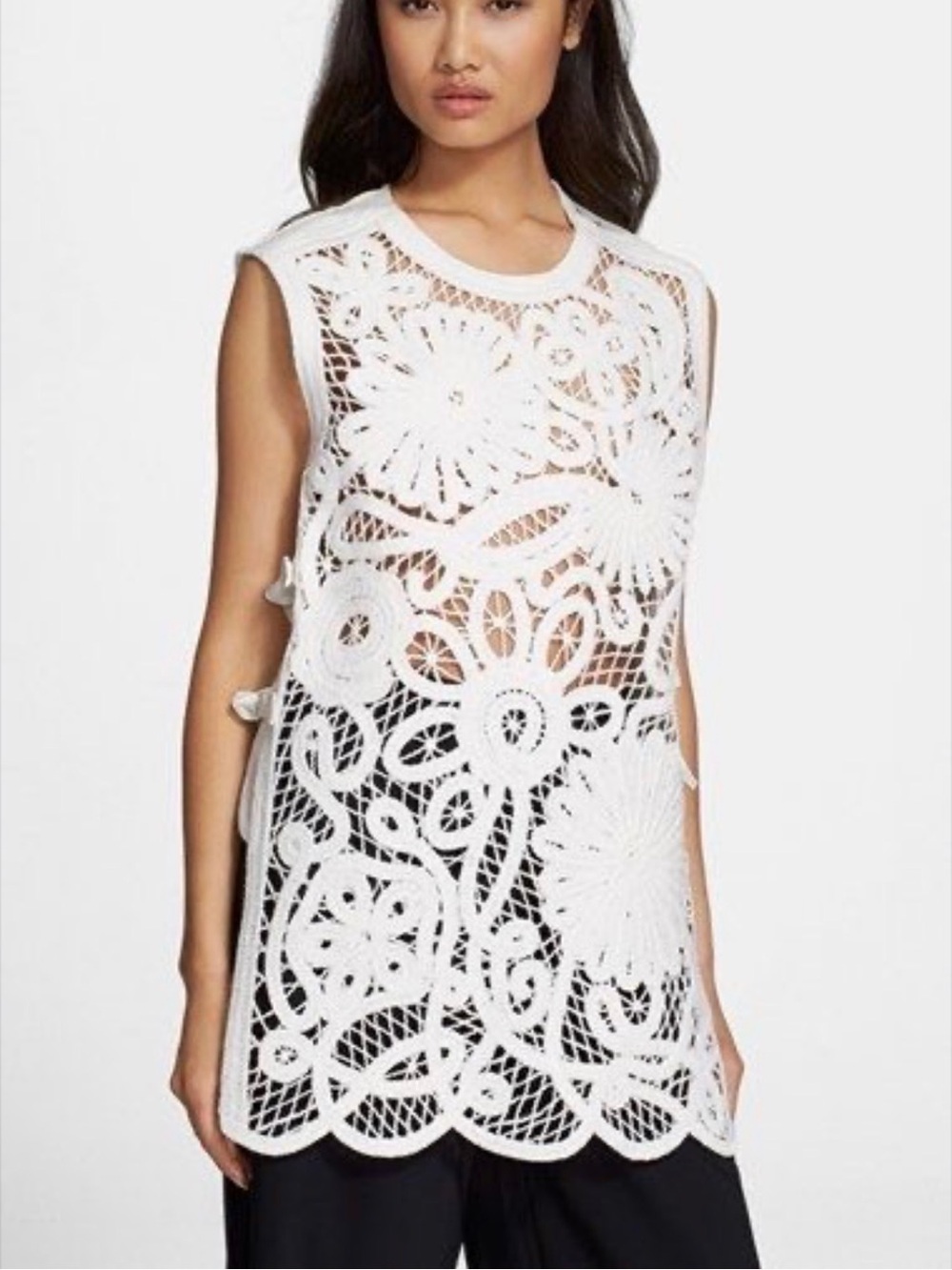 Tibi Mateo Crochet Apron Top - Picture 3 of 9